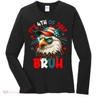 Bruh 4th Of July Bald Eagle Funny Women's Long Sleeve Shirt thumb 0
