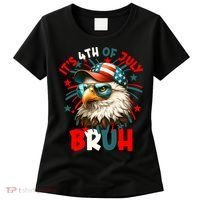 Bruh 4th Of July Bald Eagle Funny Women's T-Shirt thumb 0