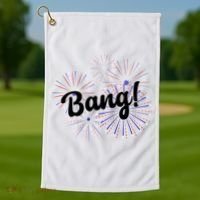 Bang 4th Of July Firework Golf Towel thumb 1