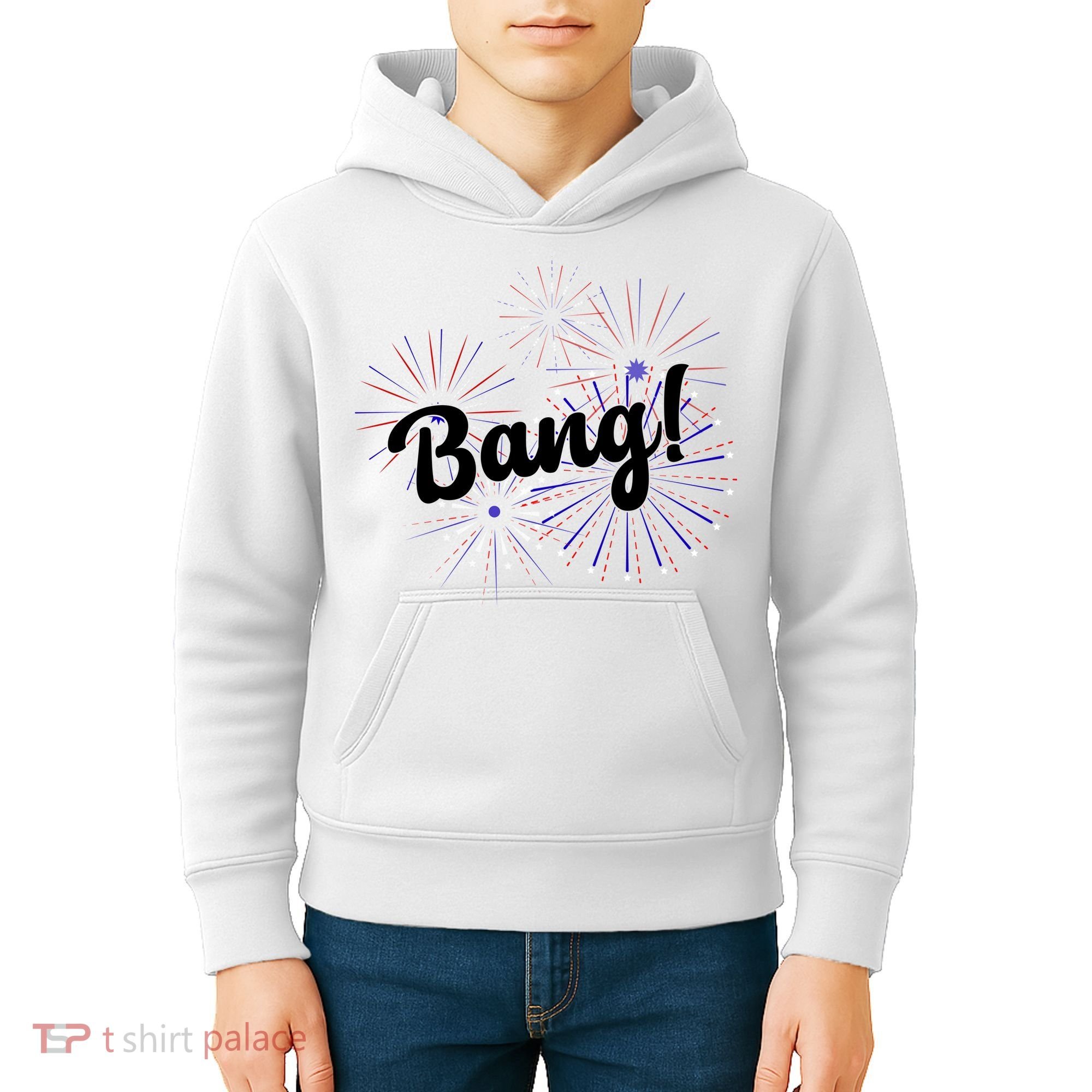 Bang 4th Of July Firework Kids Hoodie