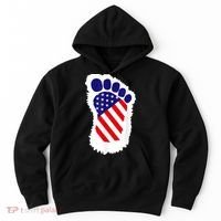 Bigfoot 4th Of July Bigfoot American Flag Hoodie thumb 0
