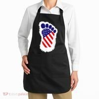 Bigfoot 4th Of July Bigfoot American Flag Apron thumb 2