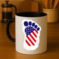 Bigfoot 4th Of July Bigfoot American Flag Coffee Mug thumb 4
