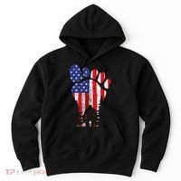 Bigfoot 4th Of July Sasquatch American Flag Patriotic Hoodie thumb 0