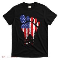 Bigfoot 4th Of July Sasquatch American Flag Patriotic T-Shirt thumb 0