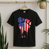 Bigfoot 4th Of July Sasquatch American Flag Patriotic T-Shirt thumb 2