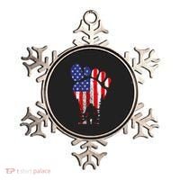 Bigfoot 4th Of July Sasquatch American Flag Patriotic Ornament thumb 0