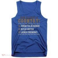 Boston 4th Of July Funny Tea Party Patriotic Patriot Gift Cool Gift Tank Top thumb 0