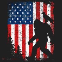 Bigfoot 4th of July Bald Eagle American USA Flag Patriotic Beanie thumb 2