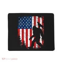 Bigfoot 4th of July Bald Eagle American USA Flag Patriotic Mousepad thumb 0