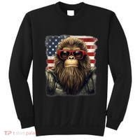 Bigfoot 4th Of July American USA Flag Patriotic Sweatshirt thumb 0