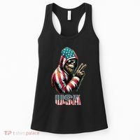 Bigfoot 4th Of July Usa Patriotic Sasquatch Women's Tank Top thumb 0