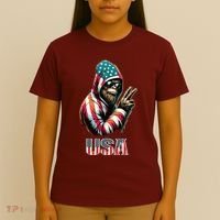 Bigfoot 4th Of July Usa Patriotic Sasquatch T-Shirt thumb 4