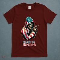 Bigfoot 4th Of July Usa Patriotic Sasquatch T-Shirt thumb 5