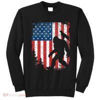 Bigfoot 4th Of July Bald Eagle American USA Flag Patriotic Sweatshirt thumb 0