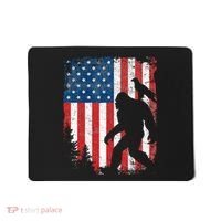 Bigfoot 4th Of July Bald Eagle American USA Flag Patriotic Mousepad thumb 0