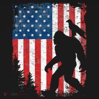Bigfoot 4th Of July Bald Eagle American USA Flag Patriotic Mousepad thumb 1