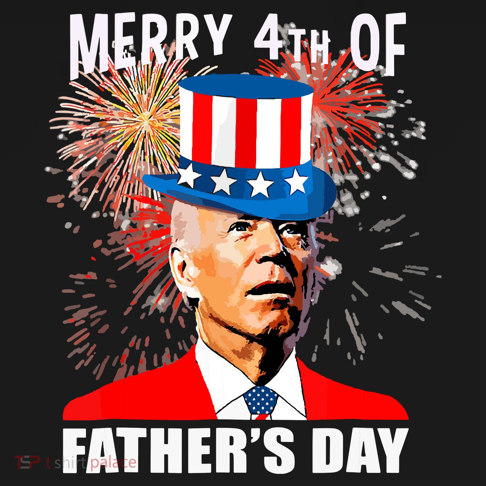 Biden 4th Of July Joe Biden Happy Father's Day Funny Women's Perfect Tri Rocker Tank
