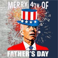 Biden 4th Of July Joe Biden Happy Father's Day Funny Kids Colorblock Raglan Jersey thumb 2