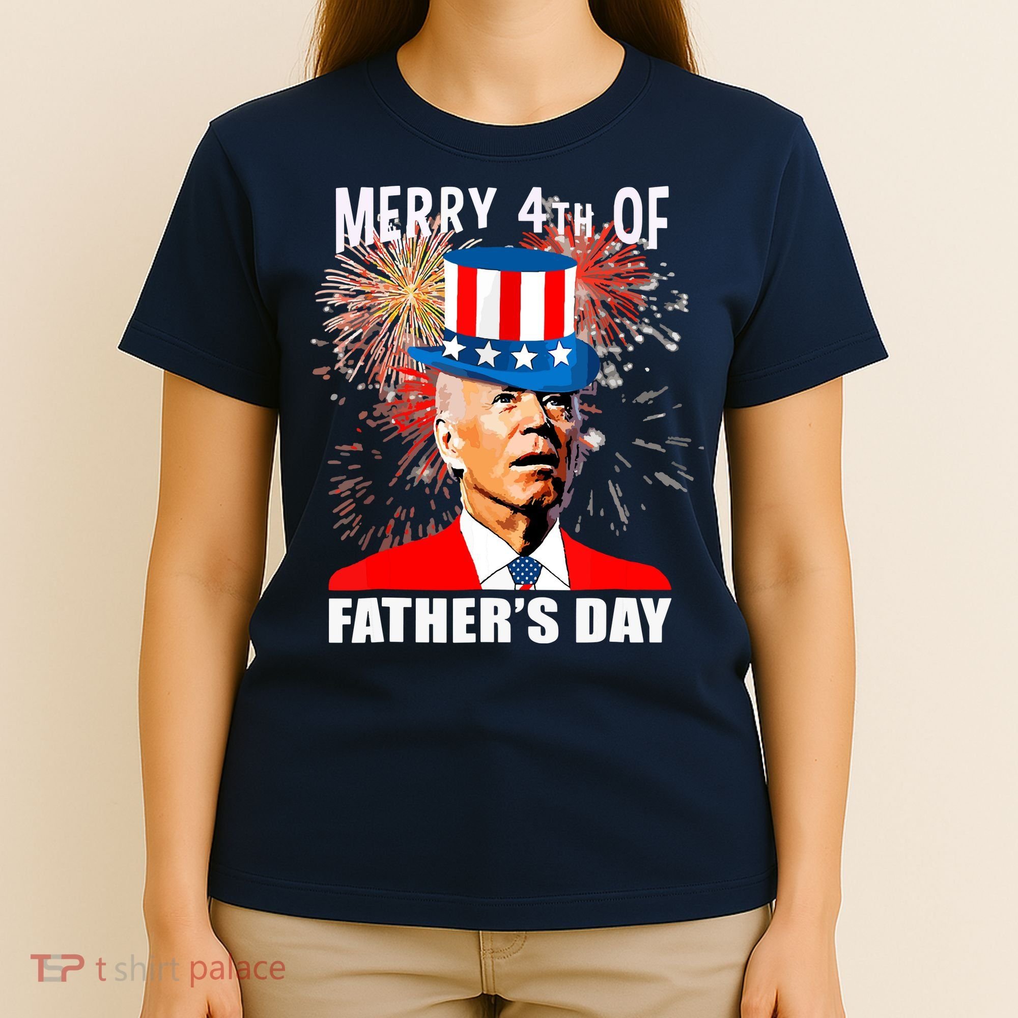 Biden 4th Of July Joe Biden Happy Father's Day Funny T-Shirt