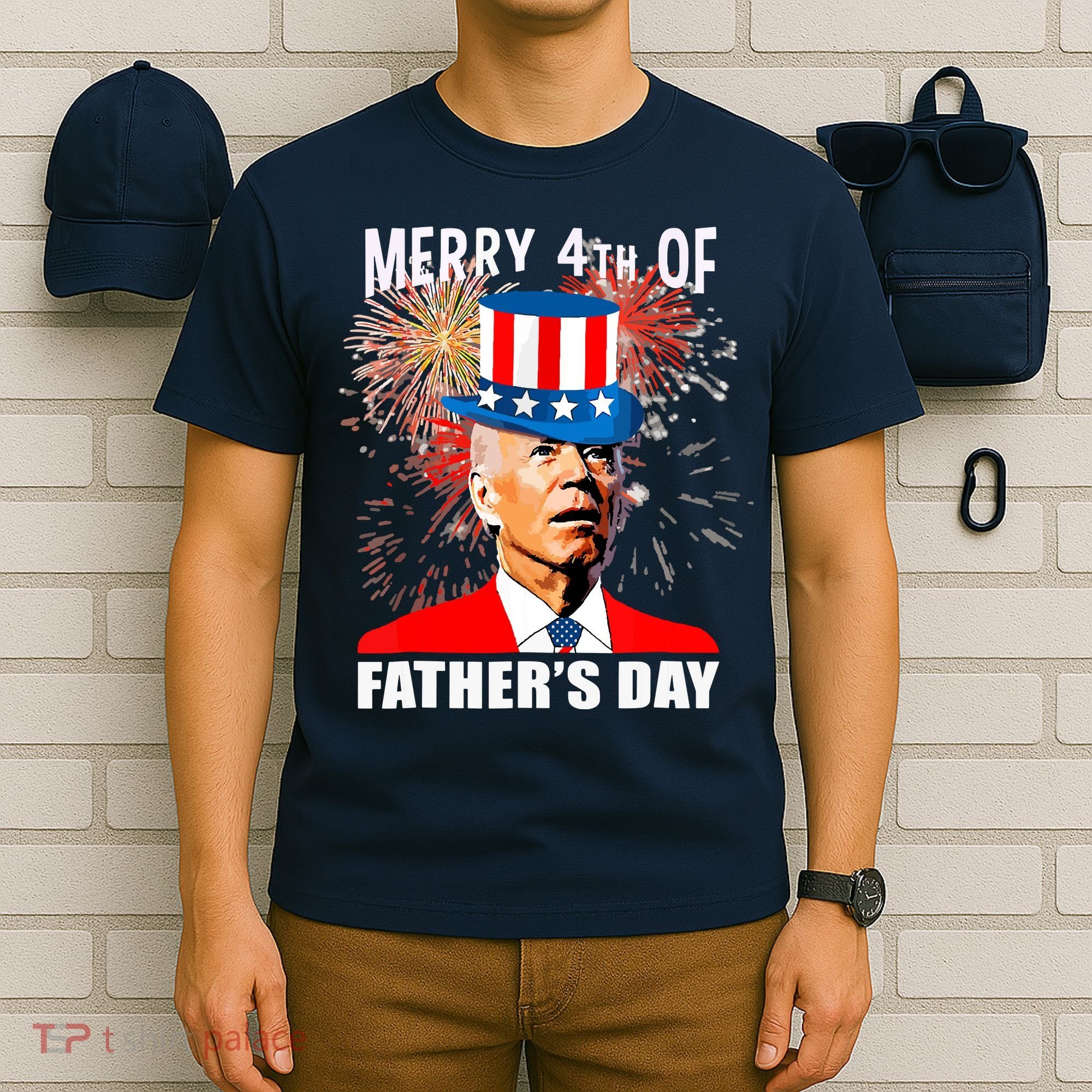 Biden 4th Of July Joe Biden Happy Father's Day Funny T-Shirt