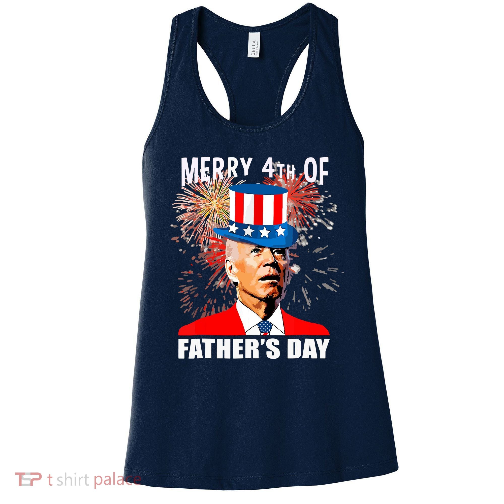 Biden 4th Of July Joe Biden Happy Father's Day Funny Women's Tank Top