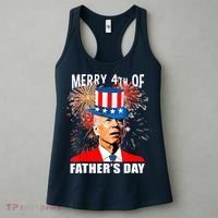 Biden 4th Of July Joe Biden Happy Father's Day Funny Women's Tank Top thumb 3