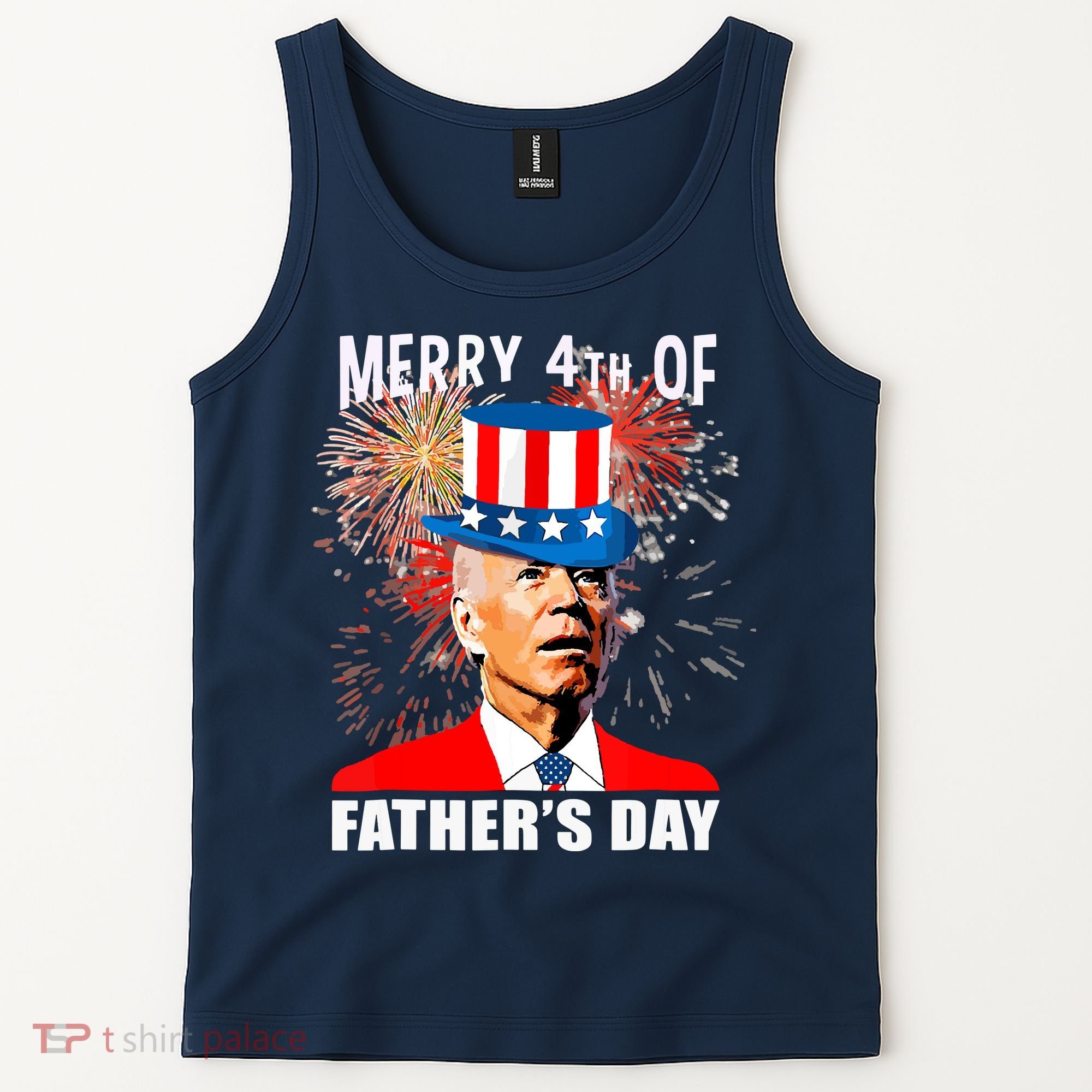 Biden 4th Of July Joe Biden Happy Father's Day Funny Tank Top