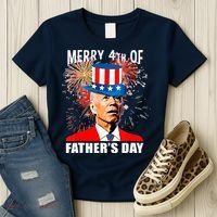 Biden 4th Of July Joe Biden Happy Father's Day Funny Women's T-Shirt thumb 3