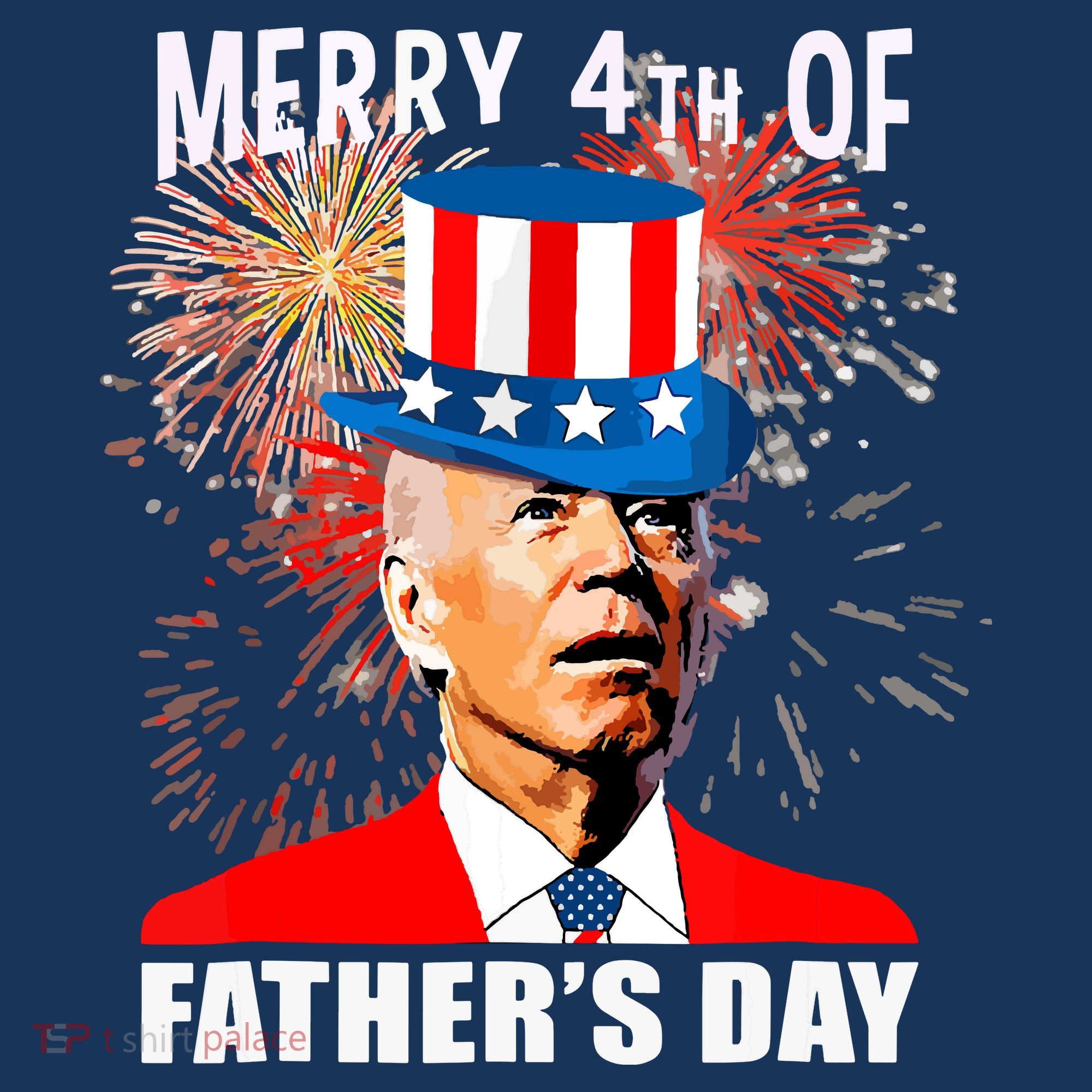 Biden 4th Of July Joe Biden Happy Father's Day Funny Women's Tri-Blend 3/4-Sleeve Raglan Shirt