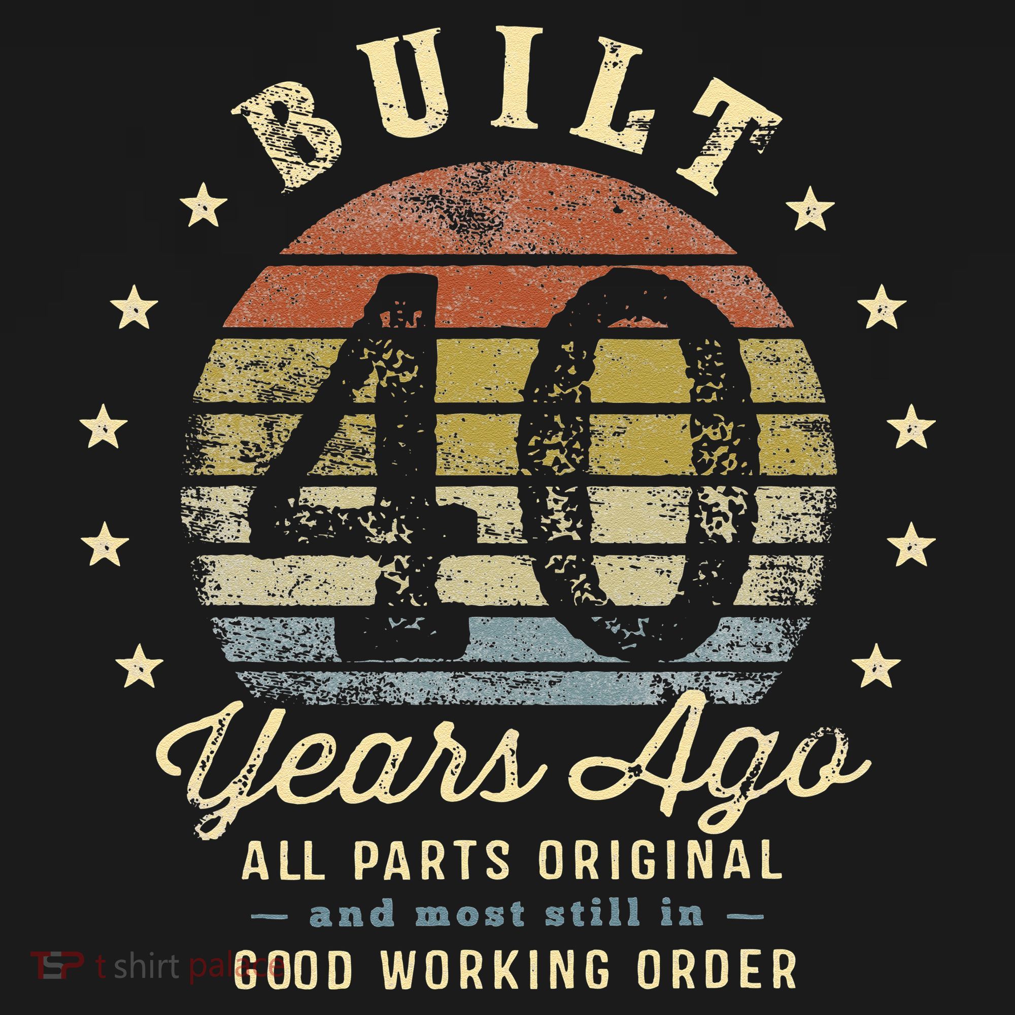 Built 40 Years Ago All Parts Original Gifts 40th Birthday Women's Hoodie