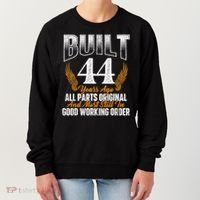 Built 44 Years Ago 44th Birthday 44 Years Old Bday Women's Sweatshirt thumb 0
