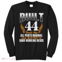 Built 44 Years Ago 44th Birthday 44 Years Old Bday Sweatshirt thumb 0