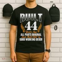 Built 44 Years Ago 44th Birthday 44 Years Old Bday T-Shirt thumb 6