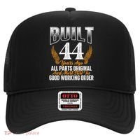 Built 44 Years Ago 44th Birthday 44 Years Old Bday Hat thumb 0