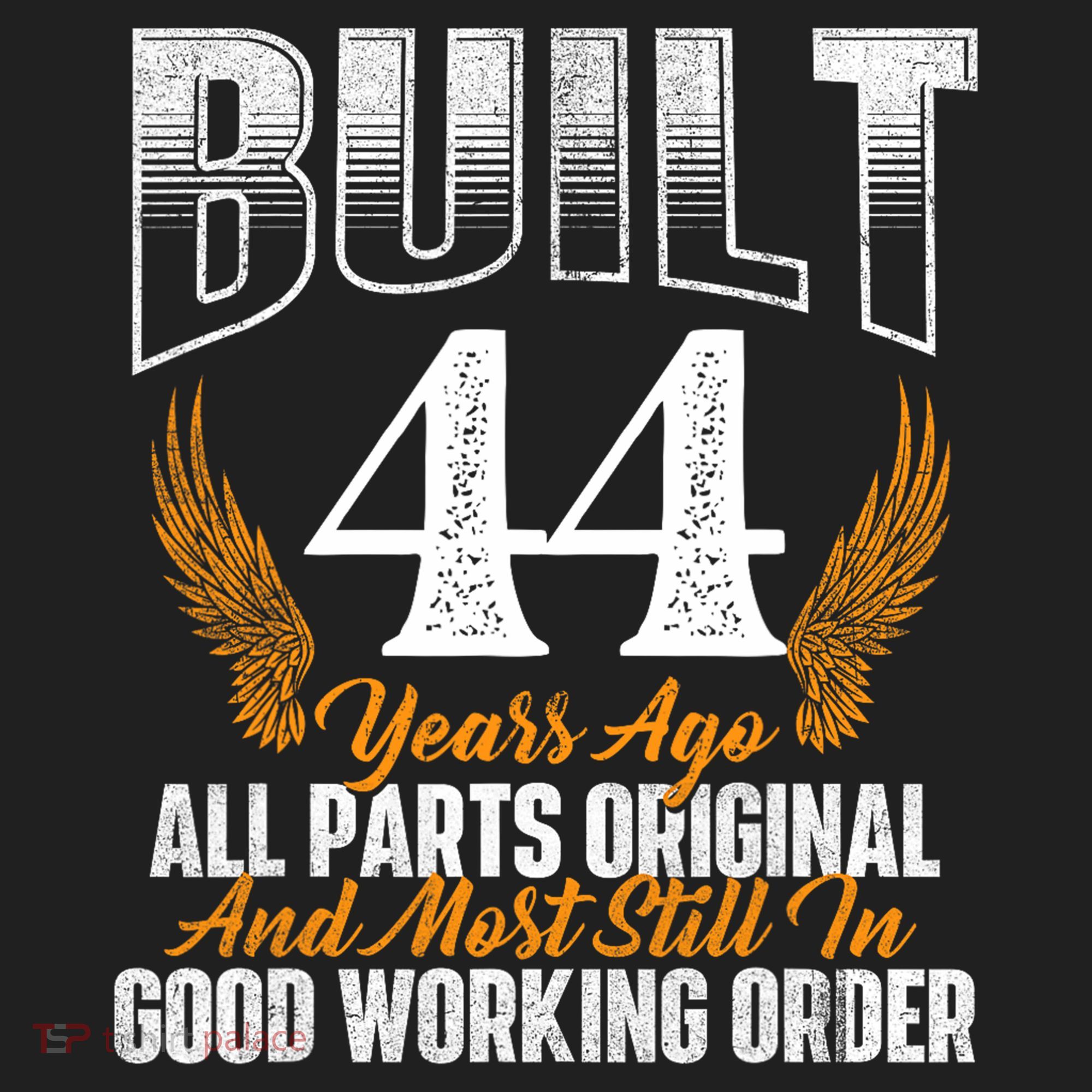 Built 44 Years Ago 44th Birthday 44 Years Old Bday Hat