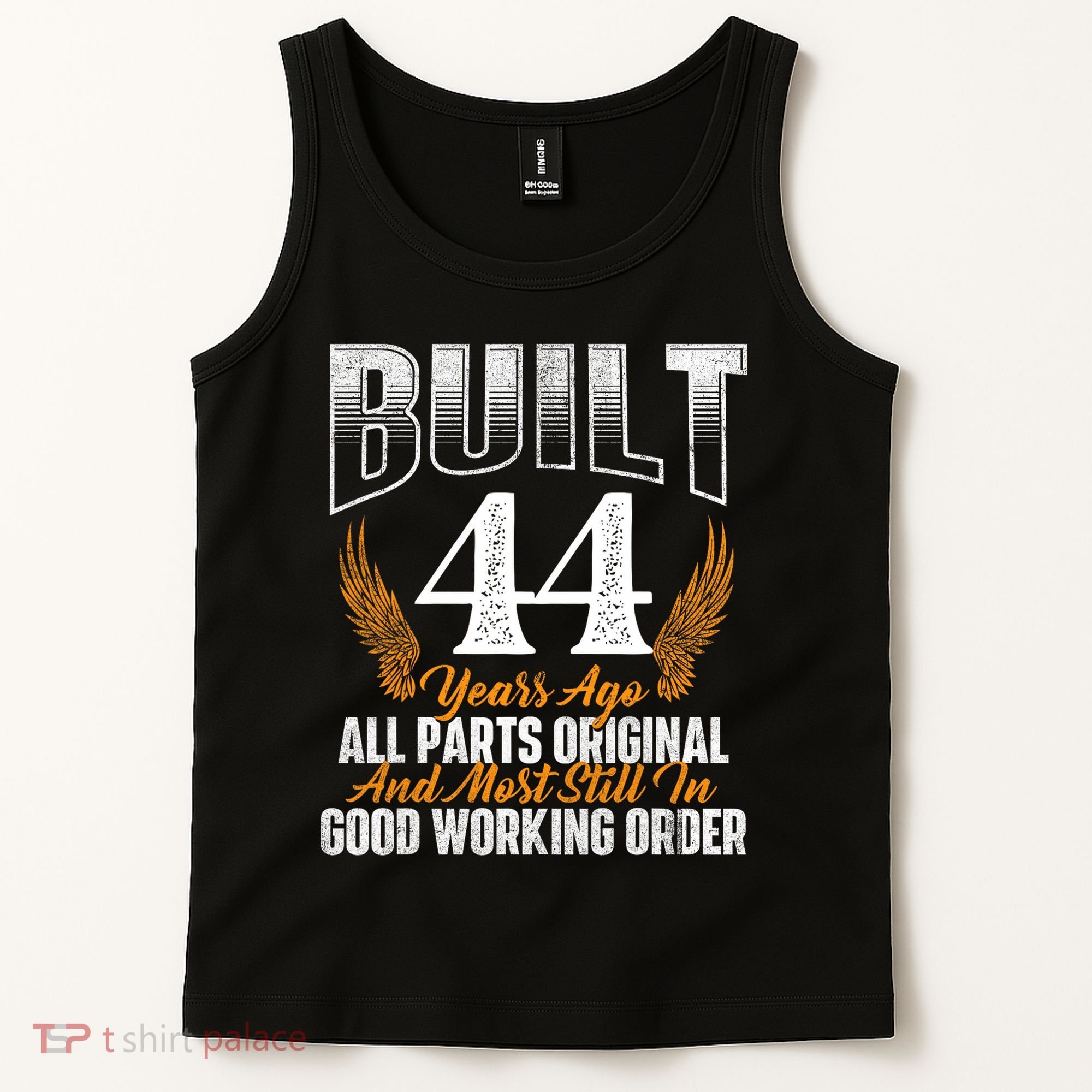 Built 44 Years Ago 44th Birthday 44 Years Old Bday Tank Top