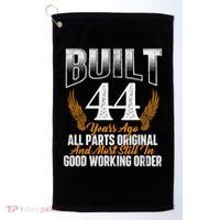 Built 44 Years Ago 44th Birthday 44 Years Old Bday Golf Towel thumb 0