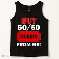 Buy 50 50 Tickets From Me Raffle Volunteer Fair Tank Top thumb 2