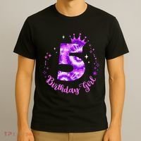 Birthday 5th Birthday Girl Birthday Party  T-Shirt thumb 3