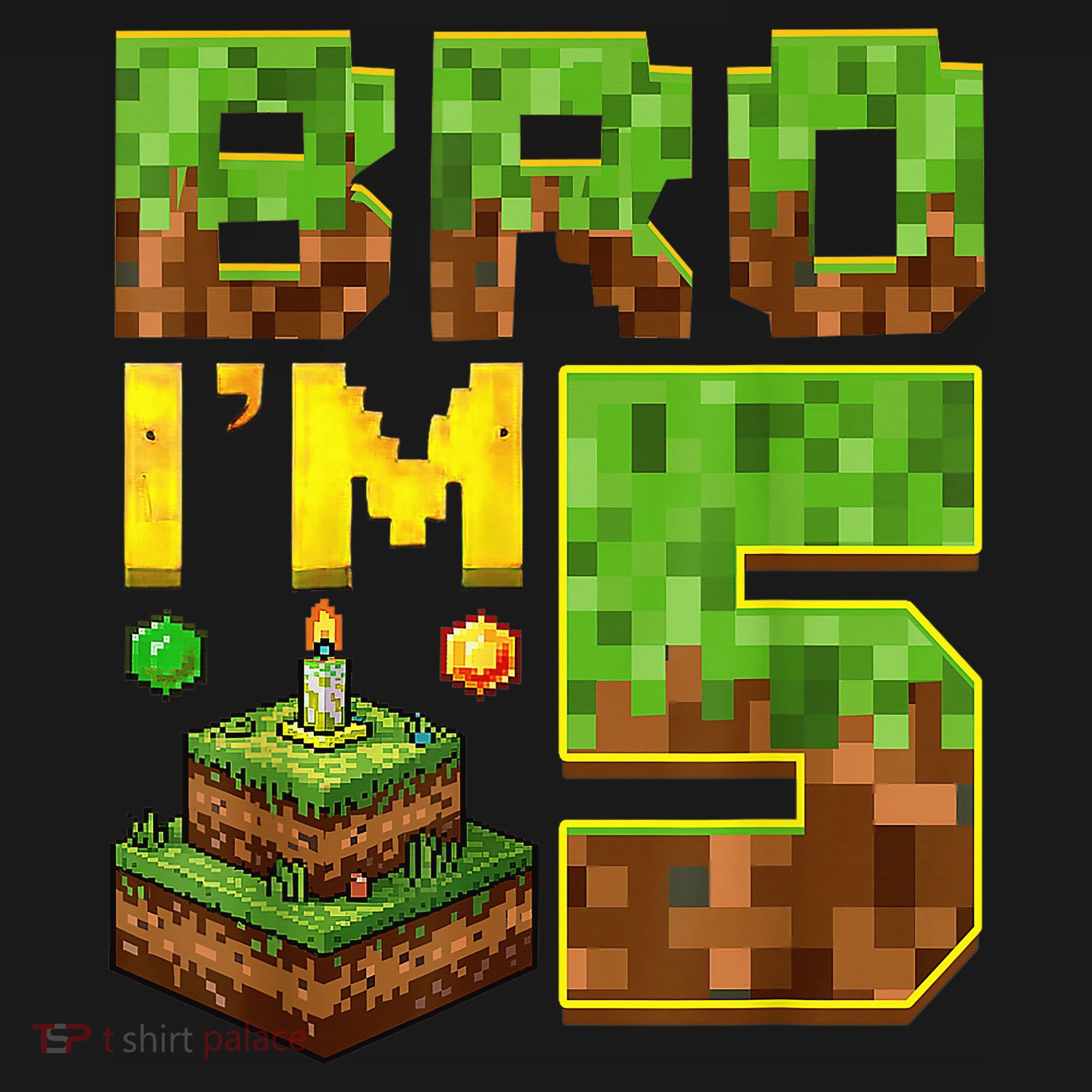 Boy 5th Birthday Boy Bro I’M 5 Year Old Gamer Pixel Backpack
