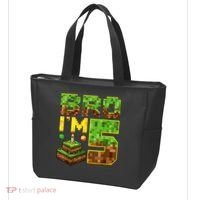 Boy 5th Birthday Boy Bro I’M 5 Year Old Gamer Pixel Tote Bag thumb 3