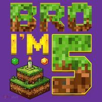 Boy 5th Birthday Boy Bro I’M 5 Year Old Gamer Pixel Kids Sweatshirt thumb 2