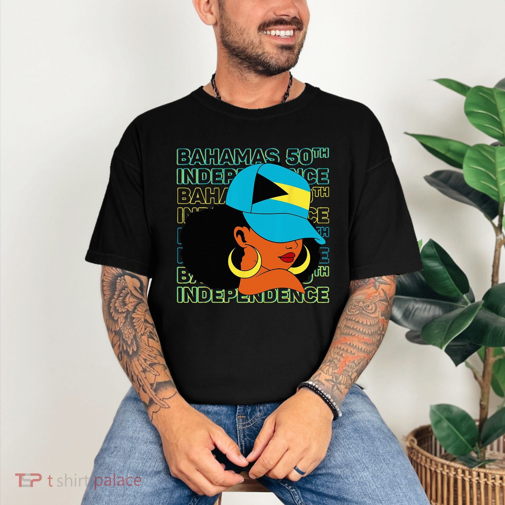 Bahamas 50th Independence Day Bahamian Bahamas Flag Comfort Colors T-Shirt
