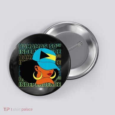 Bahamas 50th Independence Day Bahamian Bahamas Flag Button
