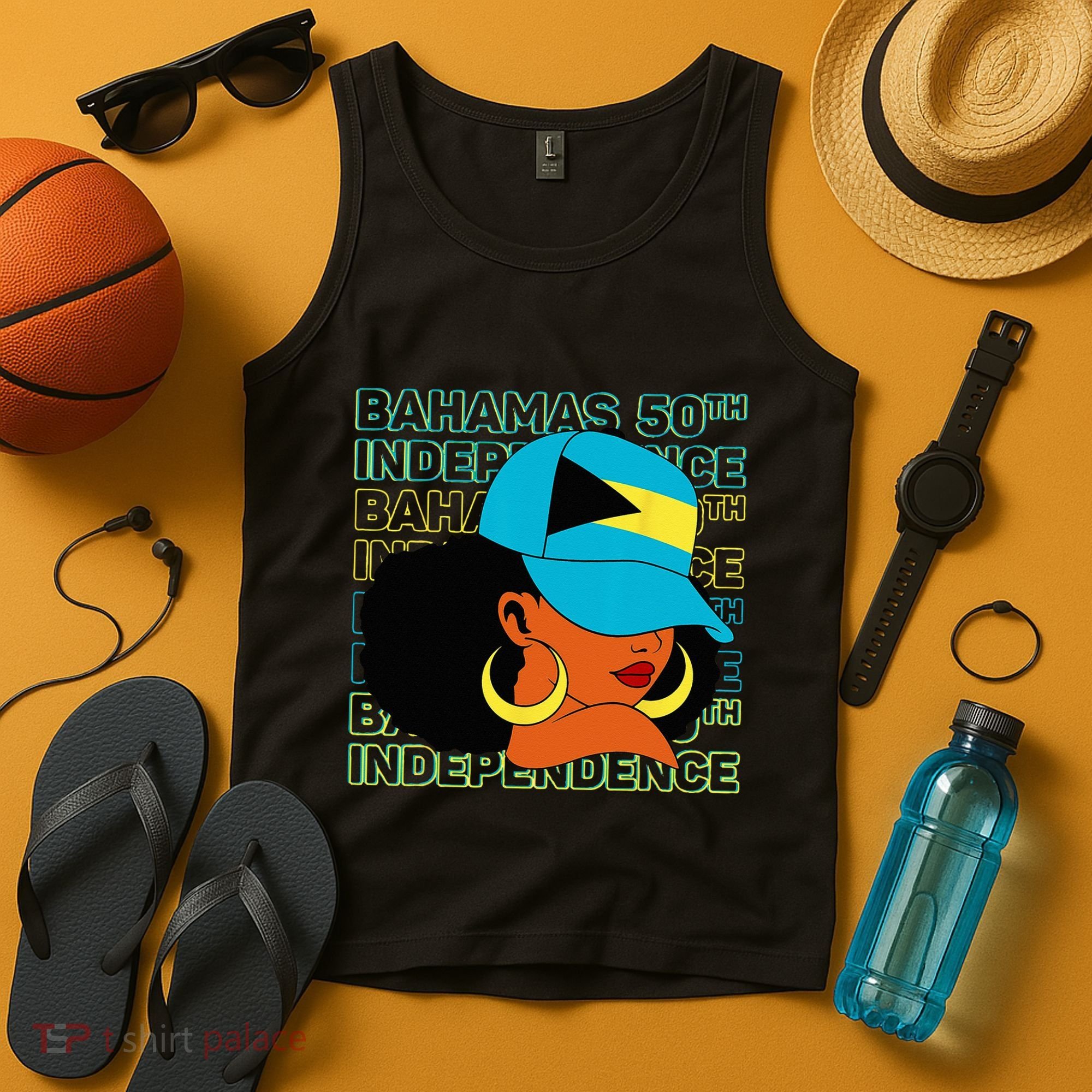 Bahamas 50th Independence Day Bahamian Bahamas Flag Tank Top