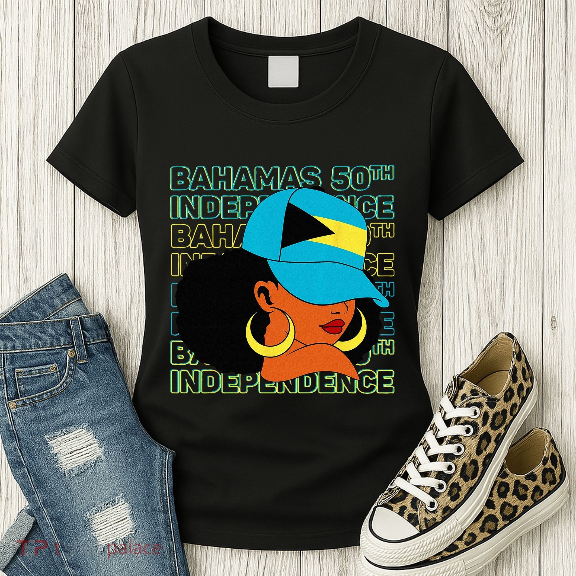 Bahamas 50th Independence Day Bahamian Bahamas Flag Women's T-Shirt