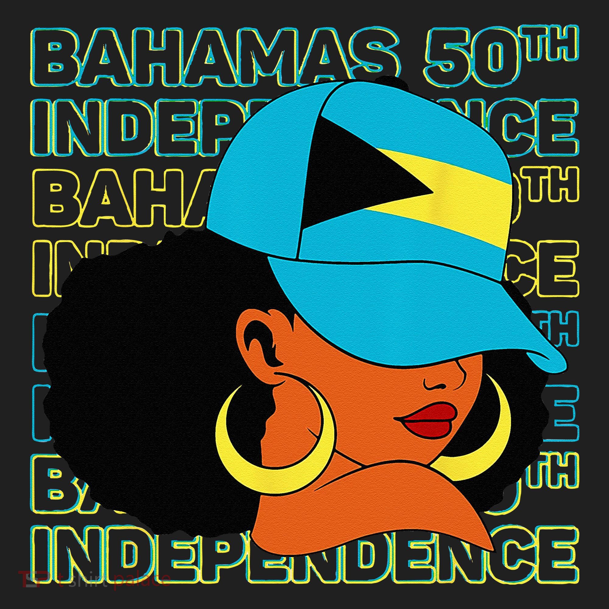 Bahamas 50th Independence Day Bahamian Flag Women's Sweatshirt