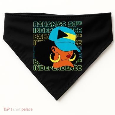 Bahamas 50th Independence Day Bahamian Flag USA-Made Doggie Bandana