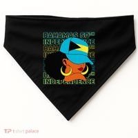 Bahamas 50th Independence Day Bahamian Flag USA-Made Doggie Bandana thumb 0